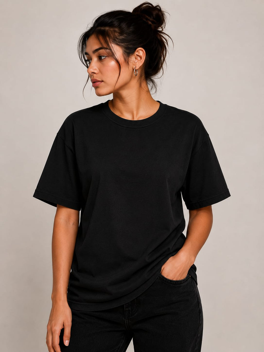 Celestial Serenity – Oversized Graphic T-Shirt | Mystic Moon Edition