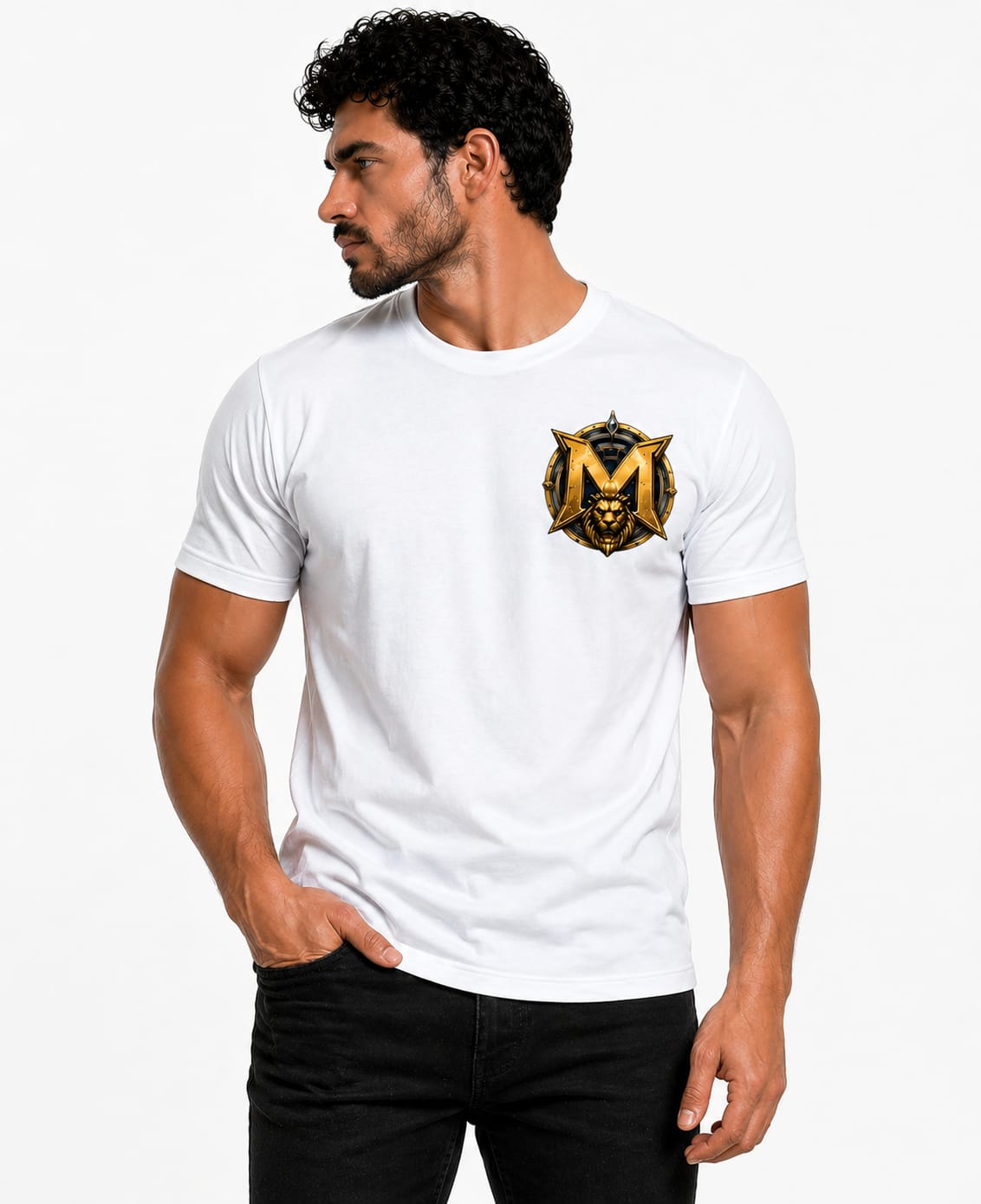 MAN-O-M™️ Warrior King Graphic T-Shirt | Premium Power Edition