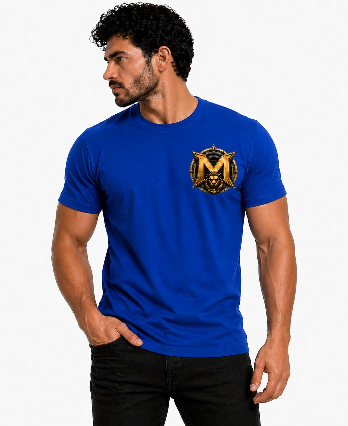 MAN-O-M™️ Warrior King Graphic T-Shirt | Premium Power Edition