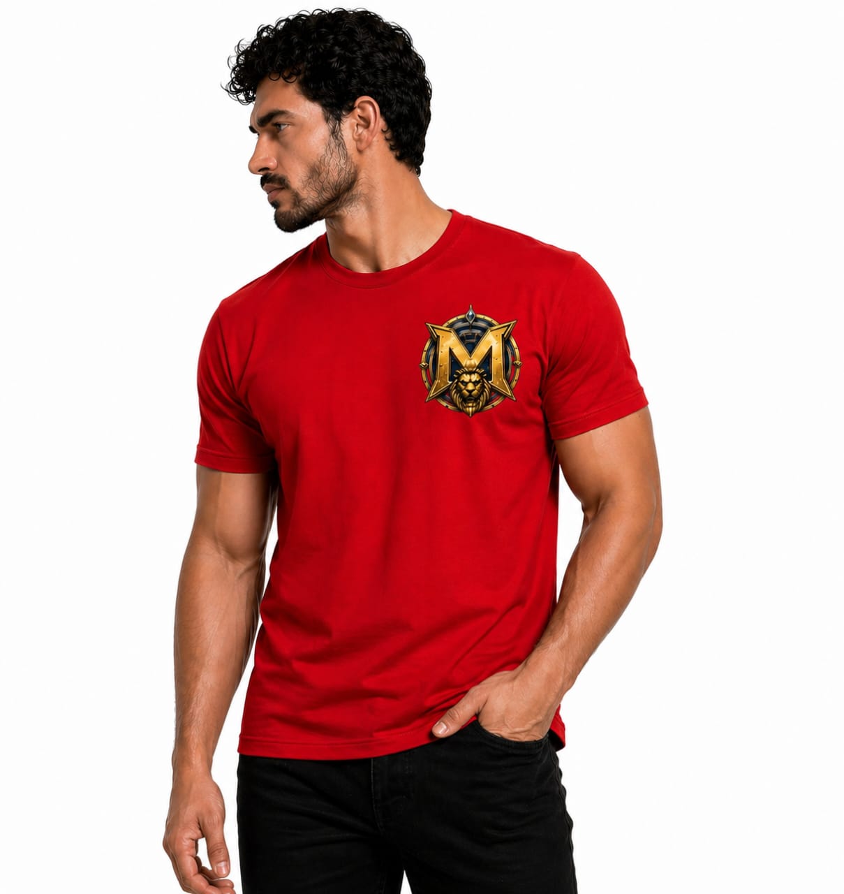 MAN-O-M™️ Warrior King Graphic T-Shirt | Premium Power Edition