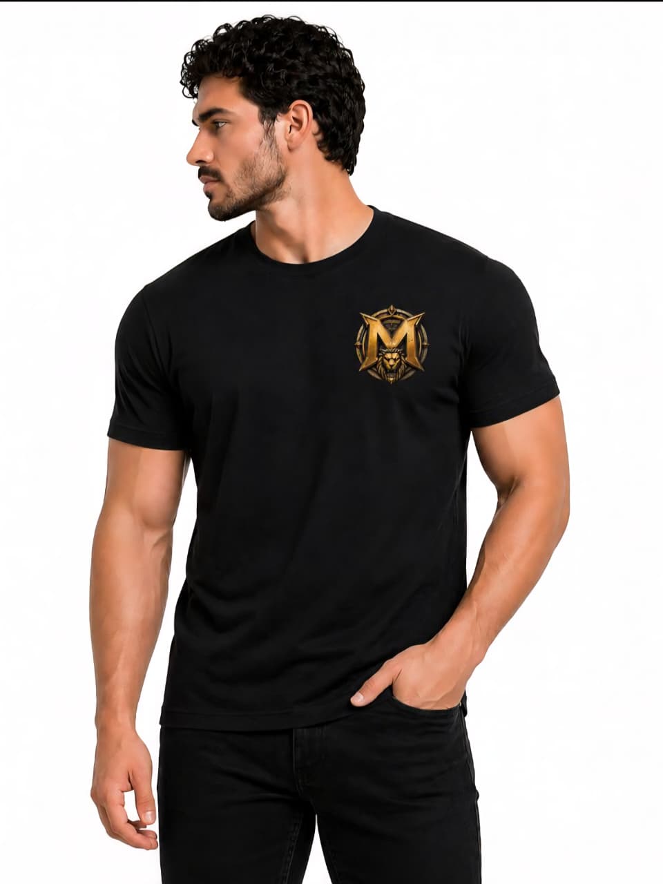 MAN-O-M™️ Warrior King Graphic T-Shirt | Premium Power Edition