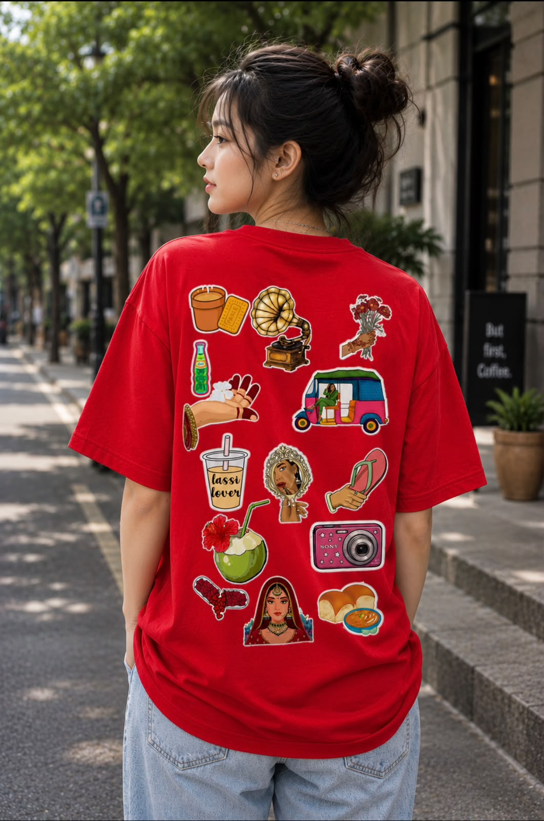 India Vibes – Culture Collage Graphic T-Shirt