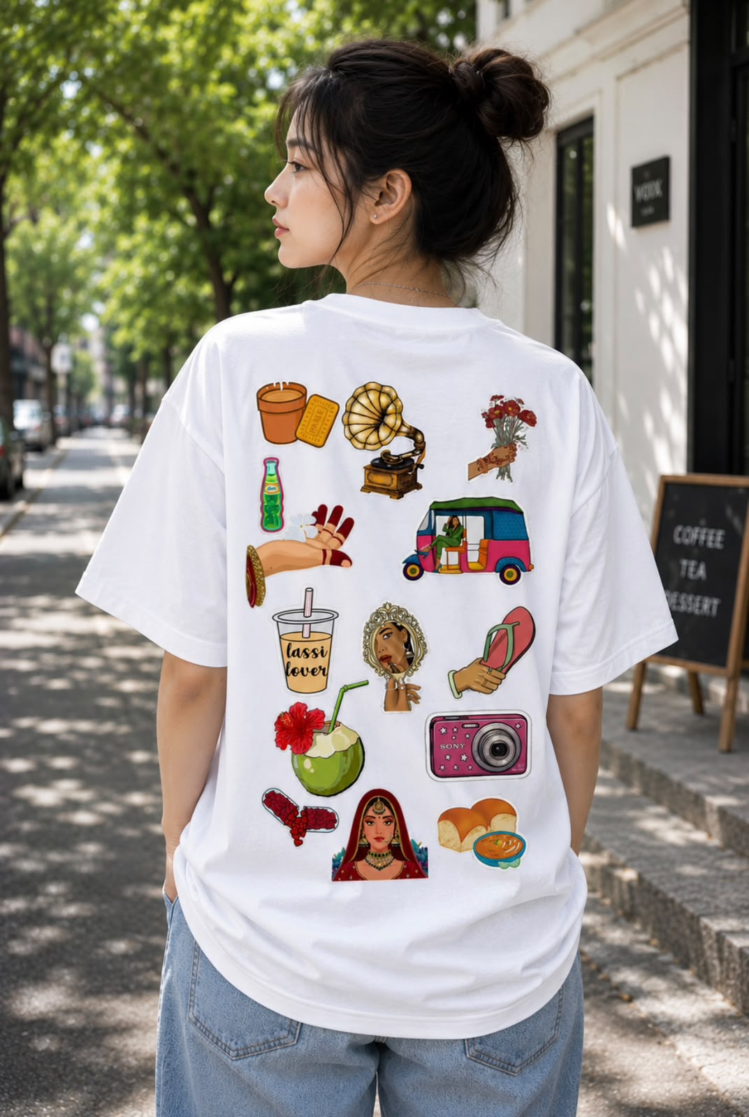 India Vibes – Culture Collage Graphic T-Shirt