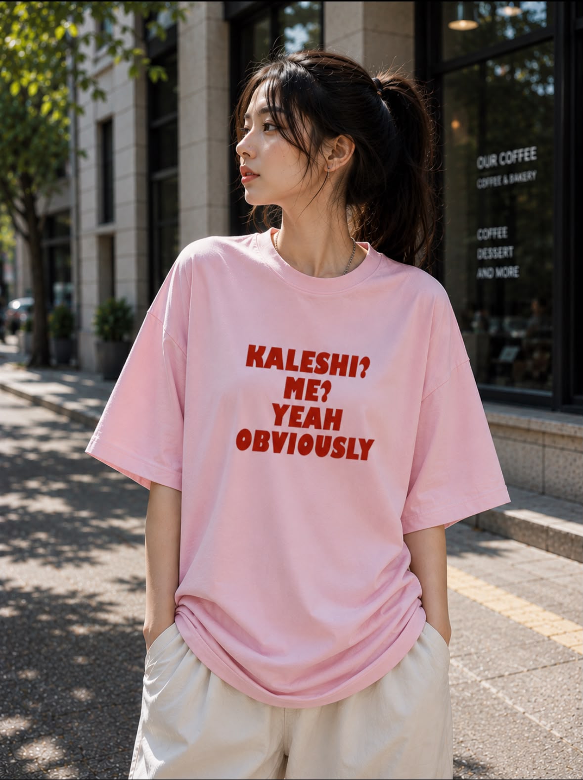 Kaleshi? Me? Yeah Obviously – Oversized Graphic T-Shirt | Funny Meme Tee | Unisex Streetwear