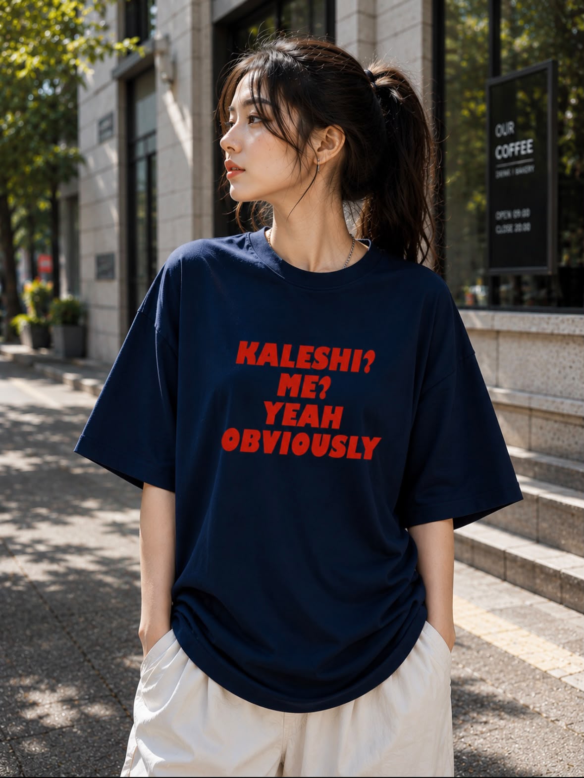 Kaleshi? Me? Yeah Obviously – Oversized Graphic T-Shirt | Funny Meme Tee | Unisex Streetwear