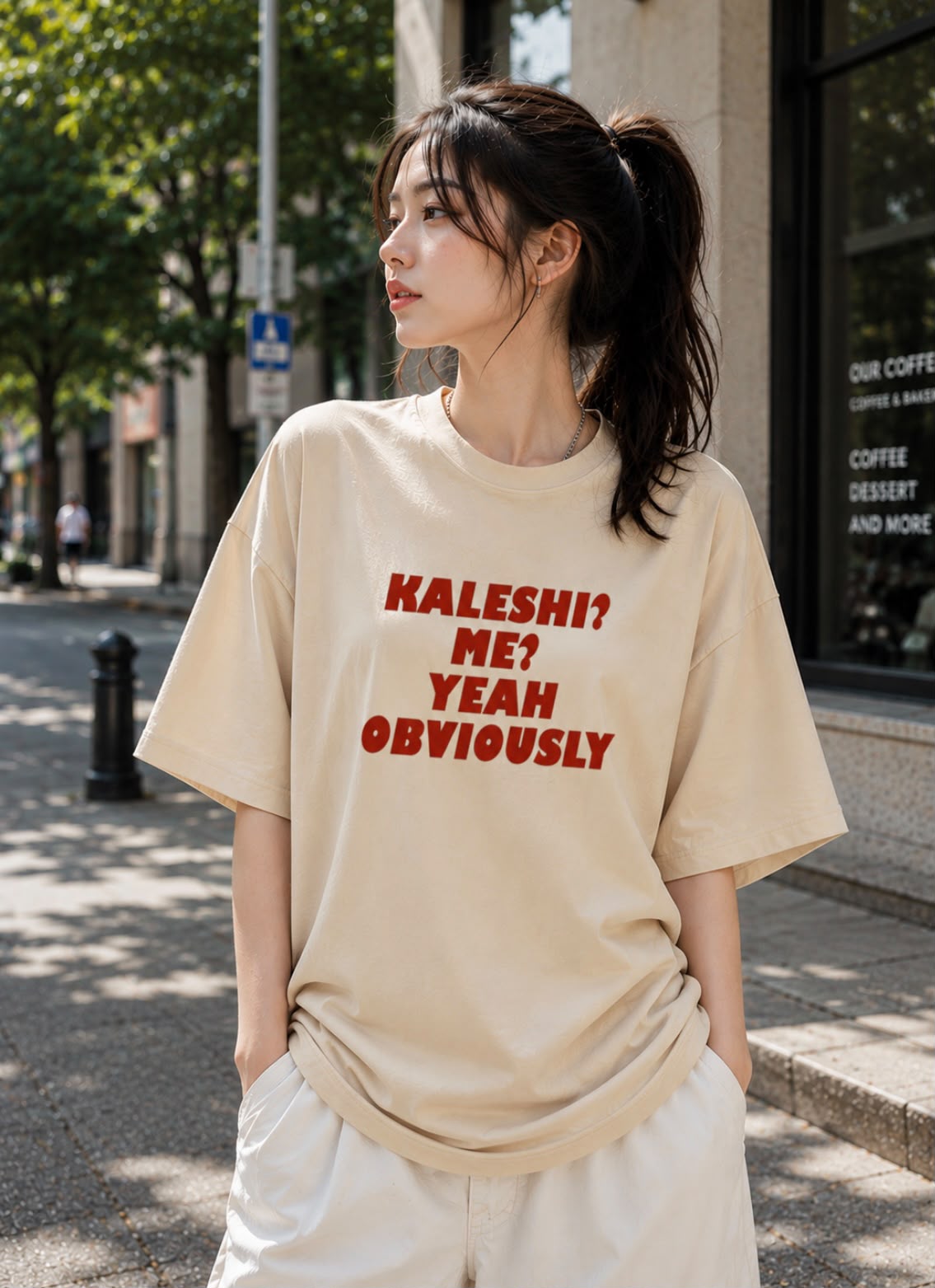 Kaleshi? Me? Yeah Obviously – Oversized Graphic T-Shirt | Funny Meme Tee | Unisex Streetwear