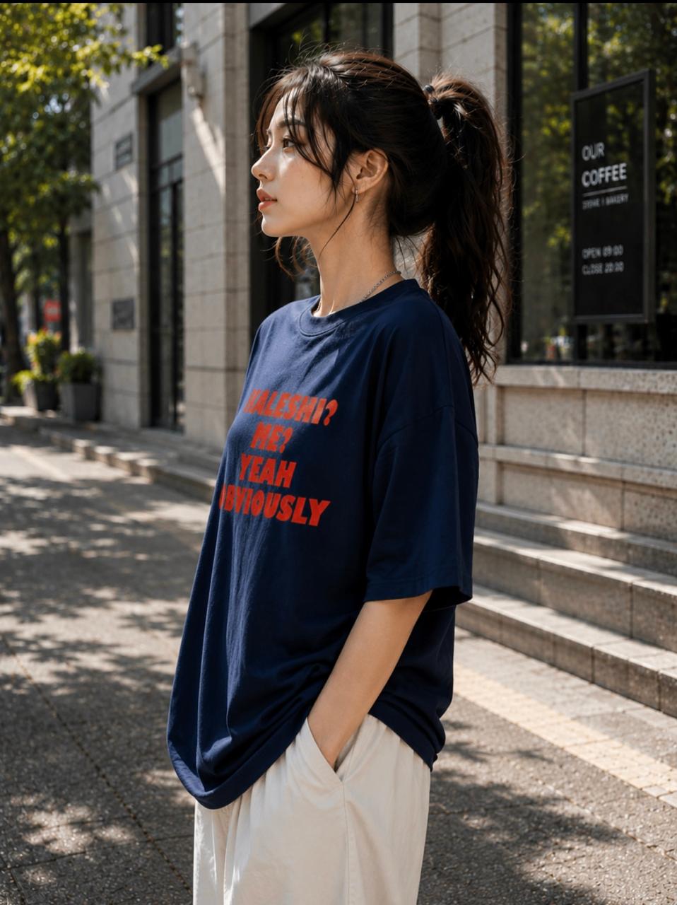 Kaleshi? Me? Yeah Obviously – Oversized Graphic T-Shirt | Funny Meme Tee | Unisex Streetwear