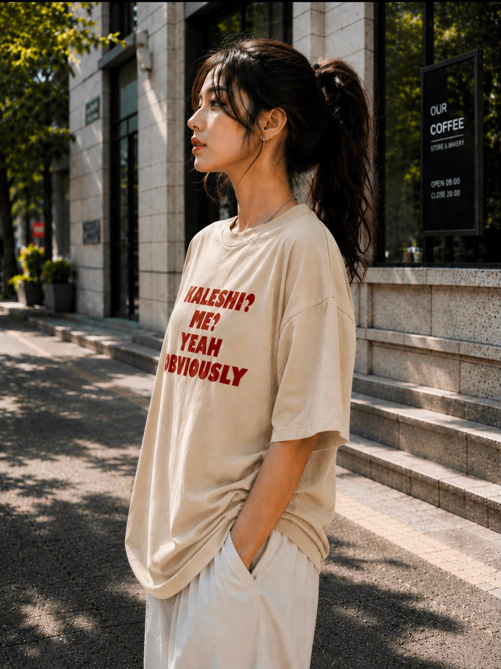 Kaleshi? Me? Yeah Obviously – Oversized Graphic T-Shirt | Funny Meme Tee | Unisex Streetwear