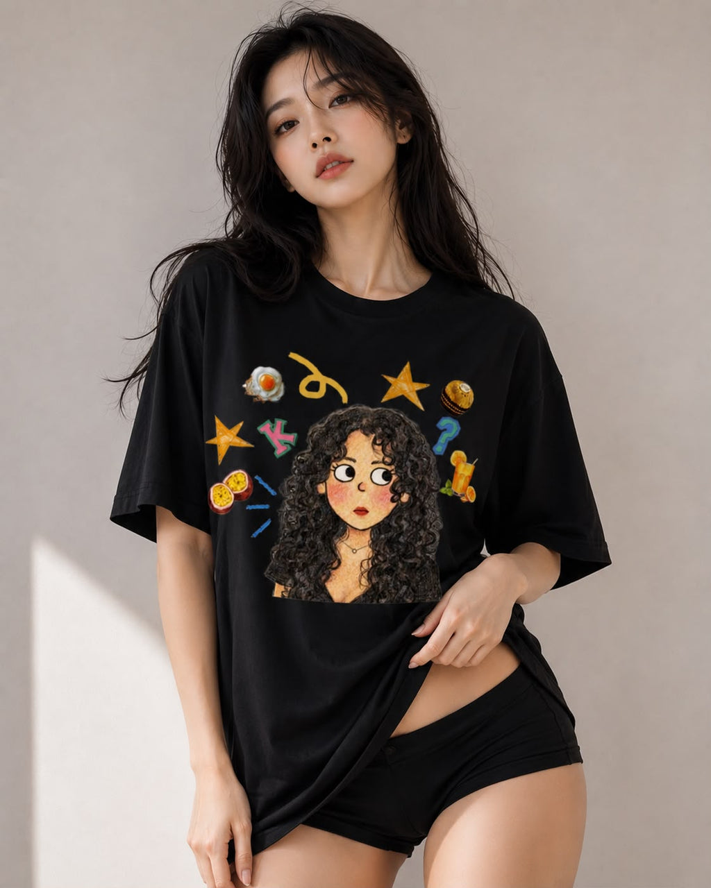 Chaos Queen – Premium Oversized Graphic T-Shirt