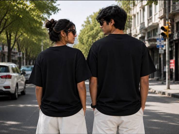 No Coffee No Life – Couple Collection | Matching Oversized Graphic T-Shirts.