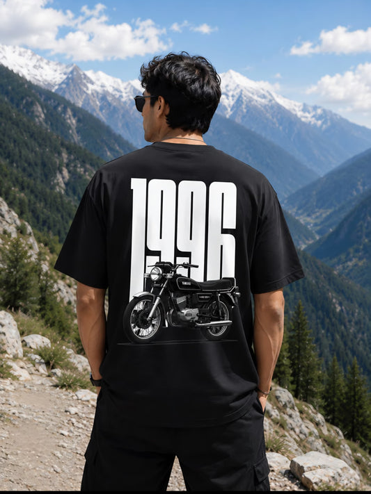 Vintage 1996 Motorcycle Oversized T-Shirt
