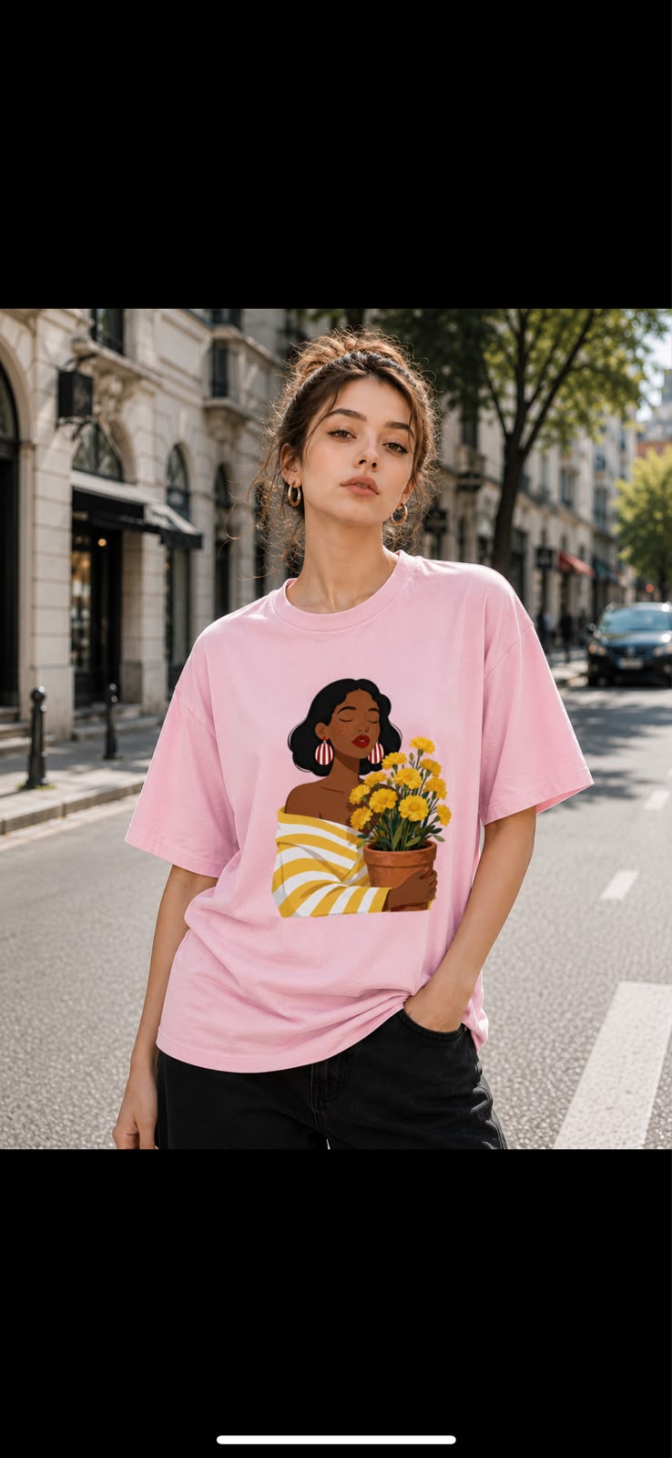 Bloom in Grace – Classic Collection Oversized T-Shirt for Women
