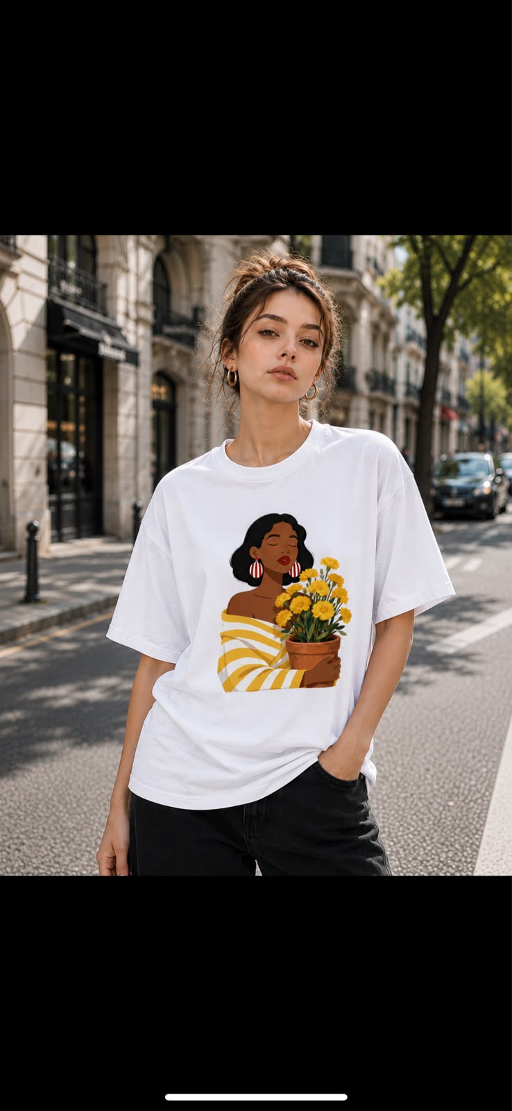 Bloom in Grace – Classic Collection Oversized T-Shirt for Women