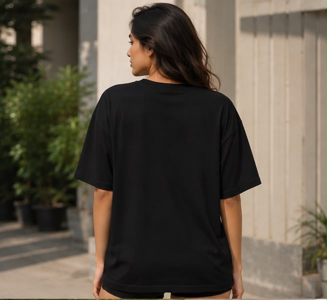 Trust the Process – Floral Inspiration Oversized T-Shirt for Women