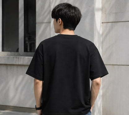 Don't Give Up – Oversized Motivational Philosophy T-Shirt for Men