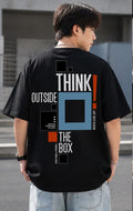 Think Outside the Box – Men's Oversized Graphic T-Shirt | Philosophy Collection