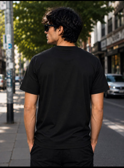 Back When Life Was Simple – Men's Oversized Graphic T-Shirt | Philosophy Collection