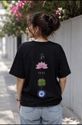 Lucky Harmony Oversized Graphic T-Shirt for Women