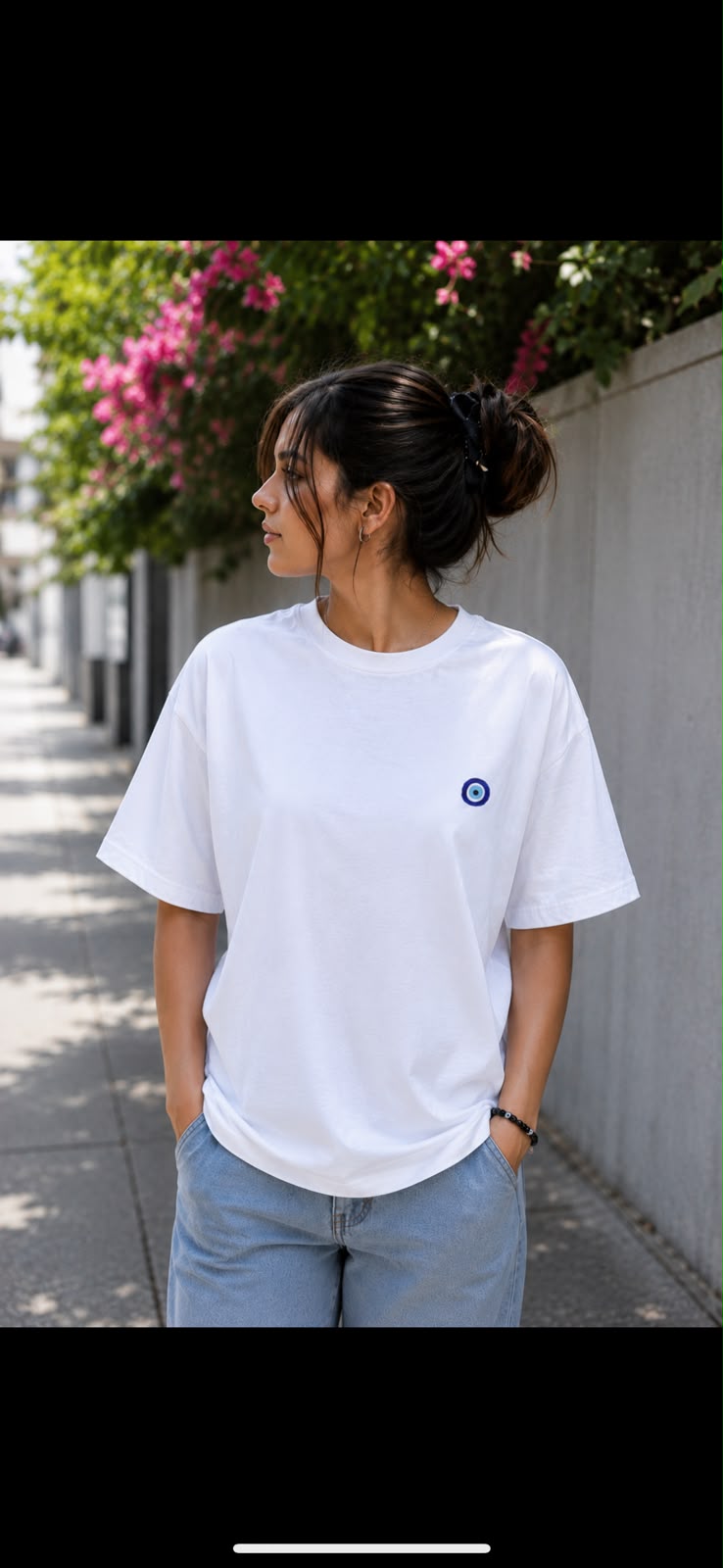 Lucky Harmony Oversized Graphic T-Shirt for Women