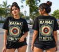 Karma Oversized Graphic T-Shirt for Women