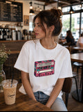 Mixed Emotions Oversized T-Shirt for Women | VYBEZ Classic Collection | Retro Cassette Graphic