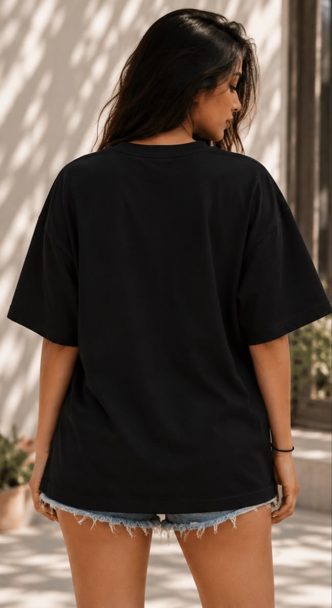 Van Gogh "1889 At Night" Oversized T-Shirt for Women | VYBEZ Classics Collection | Artistic Streetwear