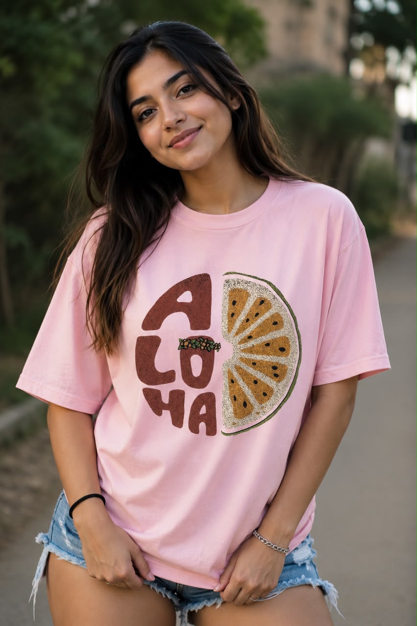 ACOHA CITRUS VYBEZ OVERSIZED T-SHIRT – CLASSIC COLLECTION