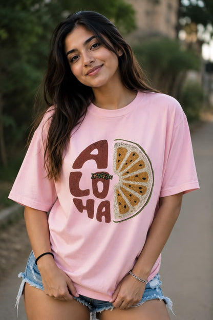 ACOHA CITRUS VYBEZ OVERSIZED T-SHIRT – CLASSIC COLLECTION