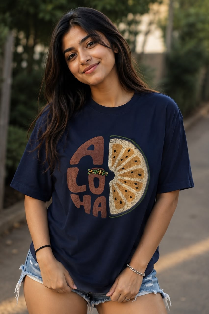 ACOHA CITRUS VYBEZ OVERSIZED T-SHIRT – CLASSIC COLLECTION