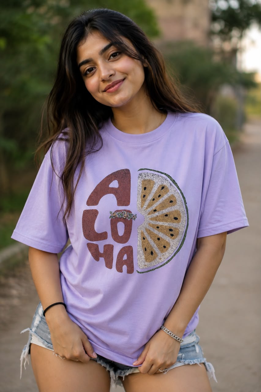 ACOHA CITRUS VYBEZ OVERSIZED T-SHIRT – CLASSIC COLLECTION