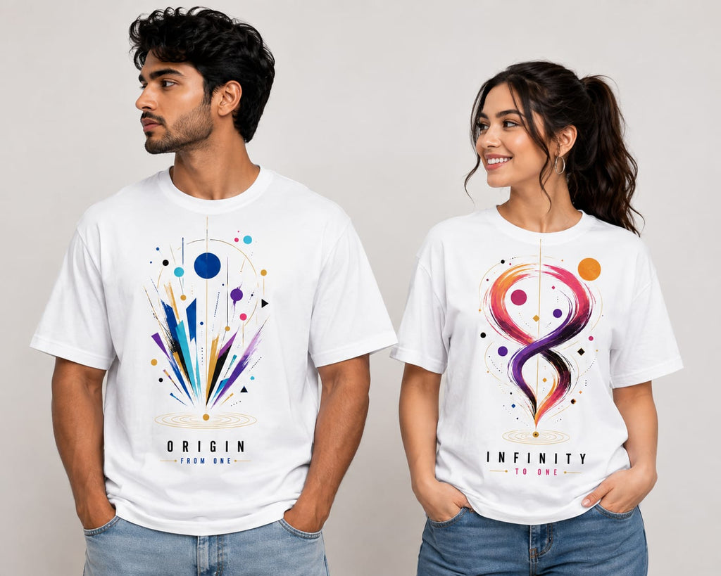 ORIGIN × INFINITY – Couple Oversized T-Shirt Set