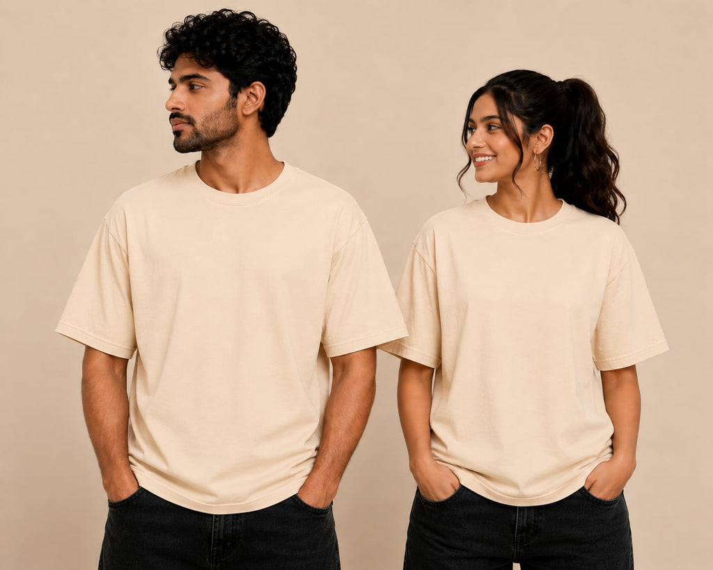 MADE TO BE INCOMPLETE × MADE TO FILL THAT SPACE – Couple Oversized T-Shirt Set