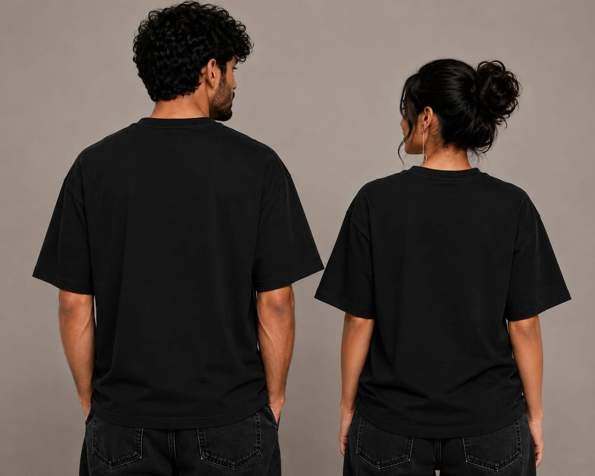 DIFFERENT BY NATURE. COMPLETE BY CHOICE. – Couple Oversized T-Shirt Set