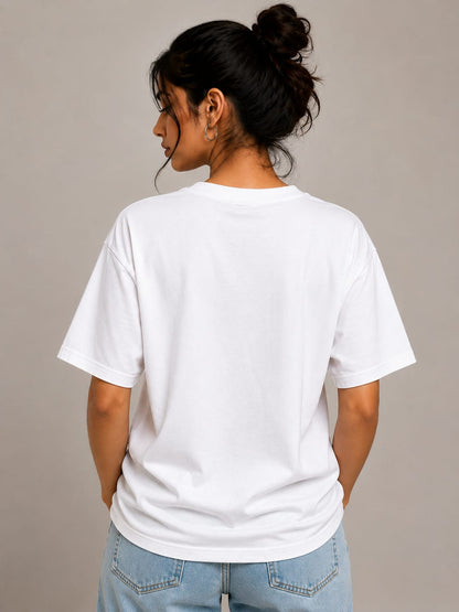Celestial Serenity – Oversized Graphic T-Shirt | Mystic Moon Edition