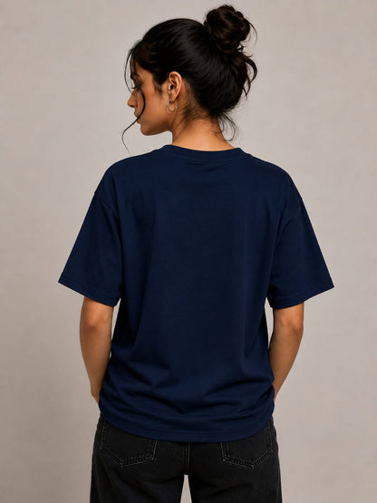 Celestial Serenity – Oversized Graphic T-Shirt | Mystic Moon Edition
