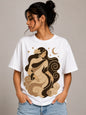 Celestial Serenity – Oversized Graphic T-Shirt | Mystic Moon Edition