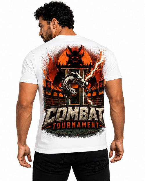 Combat Tournament – Oversized Graphic T-Shirt | Warrior Arena Edition