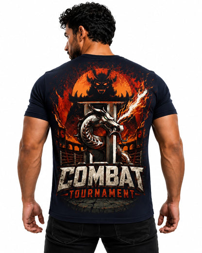 Combat Tournament – Oversized Graphic T-Shirt | Warrior Arena Edition