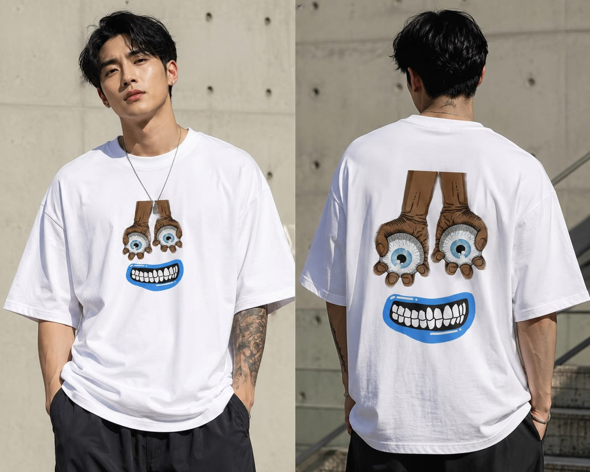 Three Wise Rebels Oversized Graphic T-Shirt for Men