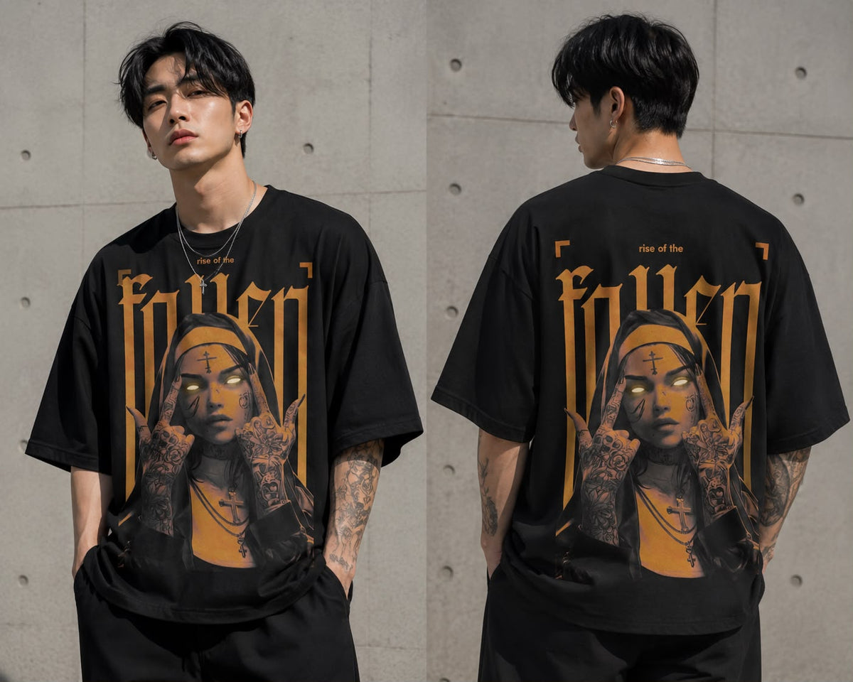 Three Wise Rebels Oversized Graphic T-Shirt for Men