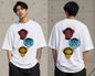 Three Wise Rebels Oversized Graphic T-Shirt for Men